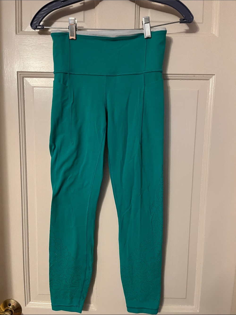 Athleta Teal High-Waist Leggings